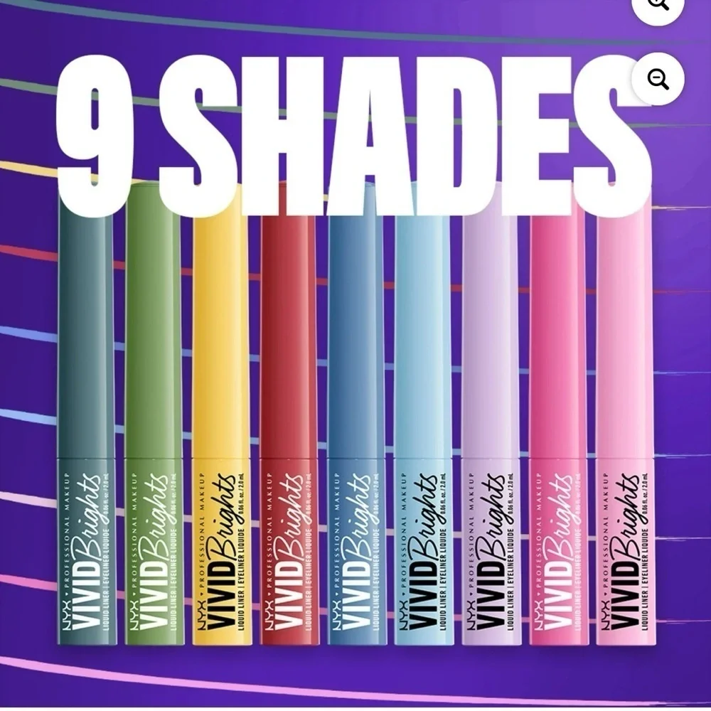 3 NYX Professional Makeup Vivid Bright Matte Liquid Eyeliners